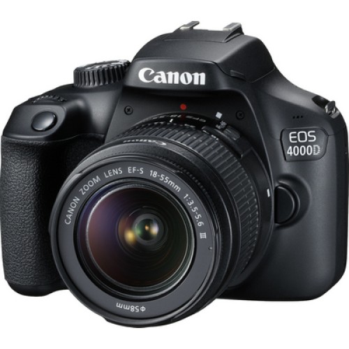 DSLR PHOTO CAMERA  EOS 4000D & 18-55 BK SEE BLACK